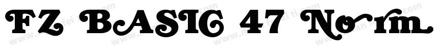FZ BASIC 47 Normal字体转换
